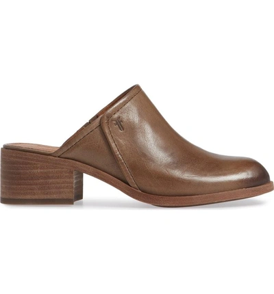 Shop Frye Claire Mule In Stone Leather