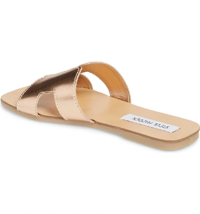 Shop Steve Madden Sayler Slide Sandal In Rose Gold