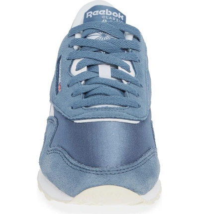 Shop Reebok Classic Sneaker In Blue Slate/ White/ Chalk