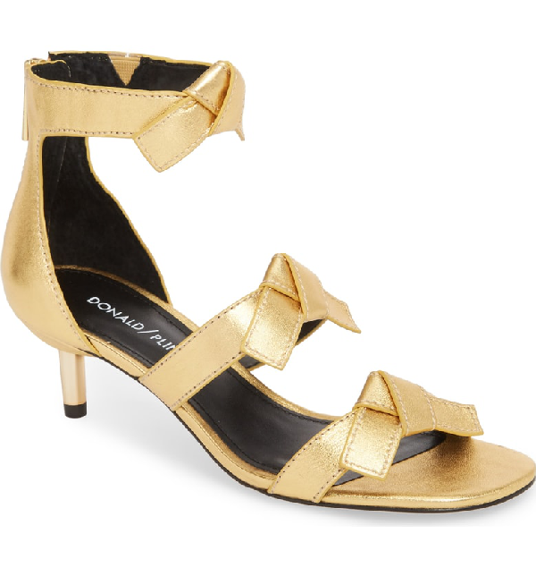 donald pliner gold sandals