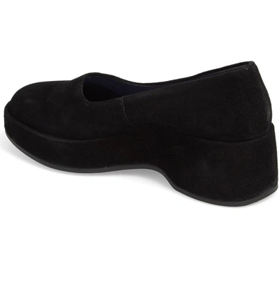 Shop Camper Sisea Platform Shoe In Black Leather