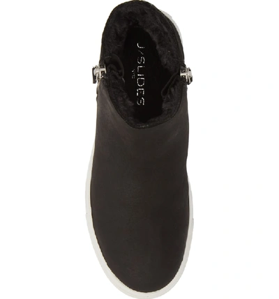 Shop Jslides Poppy Waterproof Bootie In Black Nubuck