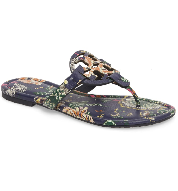 tory burch flower flip flops