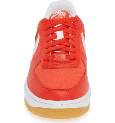 Shop Nike Air Force 1 '07 Premium Sneaker In Red/ White/ Light Brown