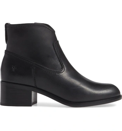 Shop Frye Claire Bootie In Black Leather