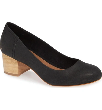 Shop Toms Beverly Pump In Black Leather