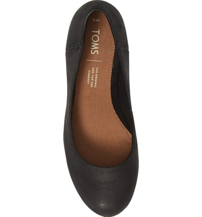 Shop Toms Beverly Pump In Black Leather