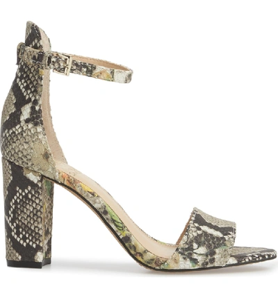 Shop Vince Camuto Corlina Ankle Strap Sandal In Multi Natural