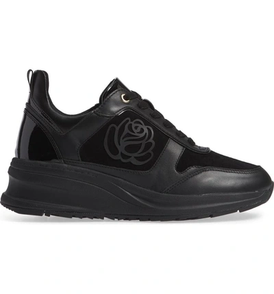 Shop Taryn Rose Zadie Sneaker In Black Suede