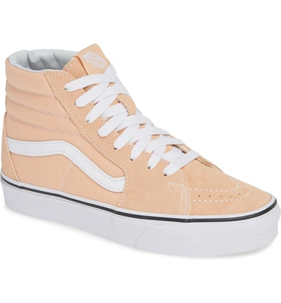 Shop Vans 'sk8-hi' Sneaker In Bleached Apricot/ True White