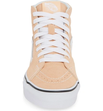 Shop Vans 'sk8-hi' Sneaker In Bleached Apricot/ True White