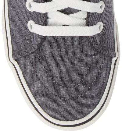 Shop Vans 'sk8-hi' Sneaker In Grey/ Snow White