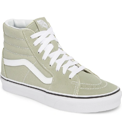 Shop Vans 'sk8-hi' Sneaker In Desert Sage/ True White