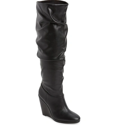 Shop Charles By Charles David Holly Wedge Boot In Black Leather