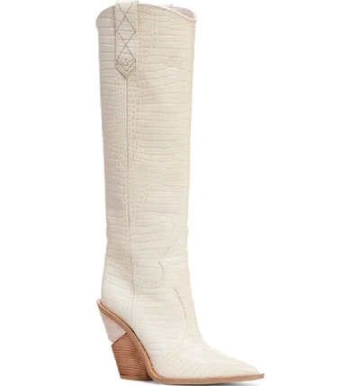 Shop Fendi Cutwalk Tall Boot In White