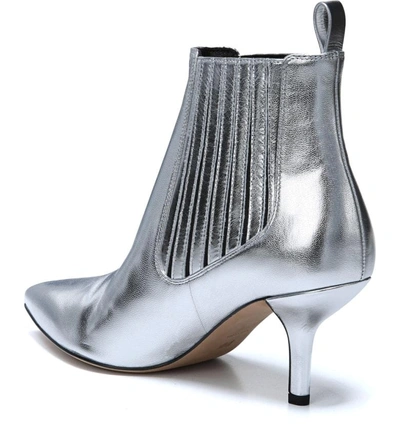 Shop Diane Von Furstenberg Mollo Chelsea Bootie In Silver