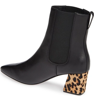 Shop Matisse Off Duty Genuine Calf Hair Chelsea Bootie In Black Leather