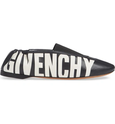 Shop Givenchy Rivington Logo Slipper In Black