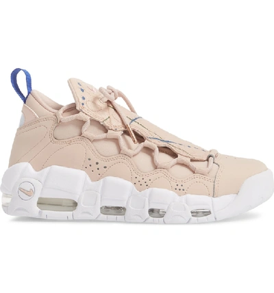 Nike Air More Money Pink Leather Sneakers In Rose-pink | ModeSens