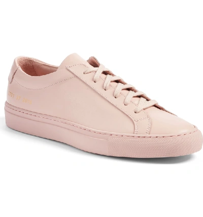 Shop Common Projects Original Achilles Sneaker In Blush Leather