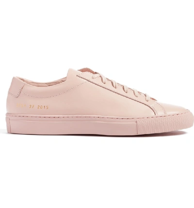 Shop Common Projects Original Achilles Sneaker In Blush Leather