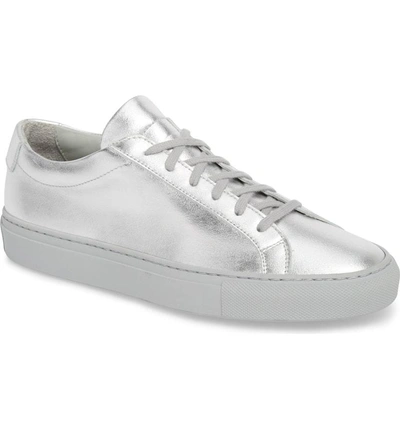 Shop Common Projects Original Achilles Sneaker In Silver Leather
