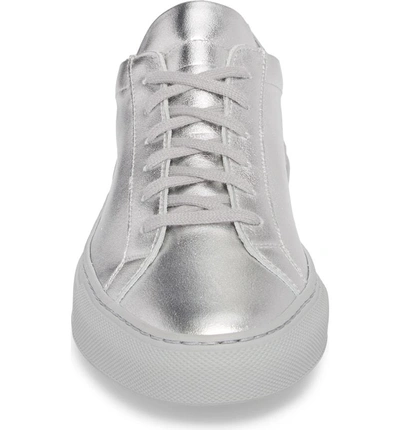 Shop Common Projects Original Achilles Sneaker In Silver Leather