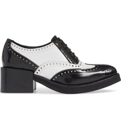 Shop Jeffrey Campbell Acoustic Spectator Oxford In Black Box White