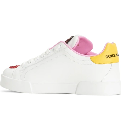 Shop Dolce & Gabbana Amore Lace-up Sneaker In White