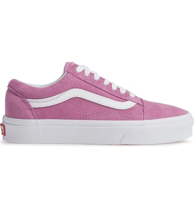 Shop Vans Old Skool Suede Low Top Sneaker In Violet/ True White Suede