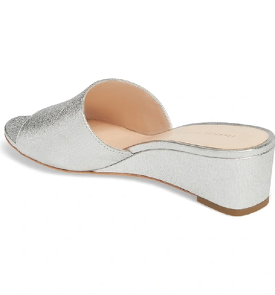 Shop Loeffler Randall Tilly Wedge Slide Sandal In Silver