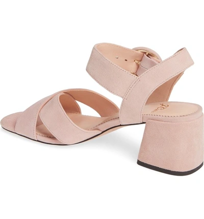 Shop Jcrew Penny Cross Strap Sandal In Subtle Pink