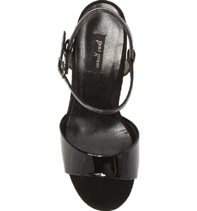 Shop Paul Green Selby Strappy Sandal In Black Leather