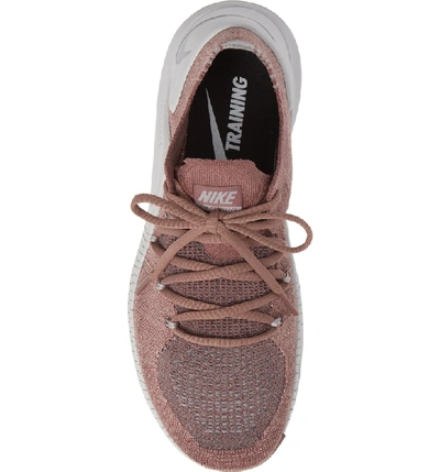 Shop Nike Free Tr Flyknit 3 Training Shoe In Smokey Mauve/ Silver/ Grey