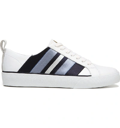 Shop Diane Von Furstenberg Tess Lace-up Sneaker In White/ Blue