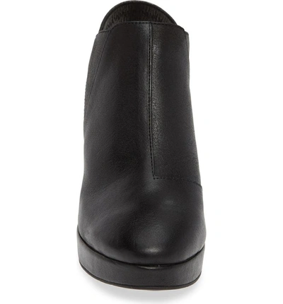 Shop Eileen Fisher Chance Platform Bootie In Black Leather