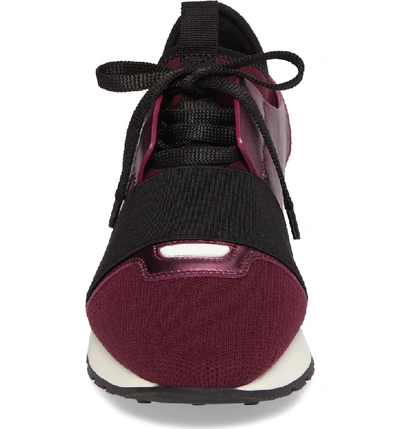 Shop Balenciaga Race Sneaker In Prune