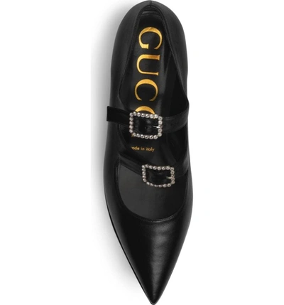 Shop Gucci Liv Platform Maryjane In Black