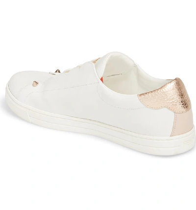 Shop Fendi Rockoclick Slip-on Sneaker In White