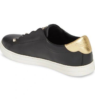 Shop Fendi Rockoclick Slip-on Sneaker In Black