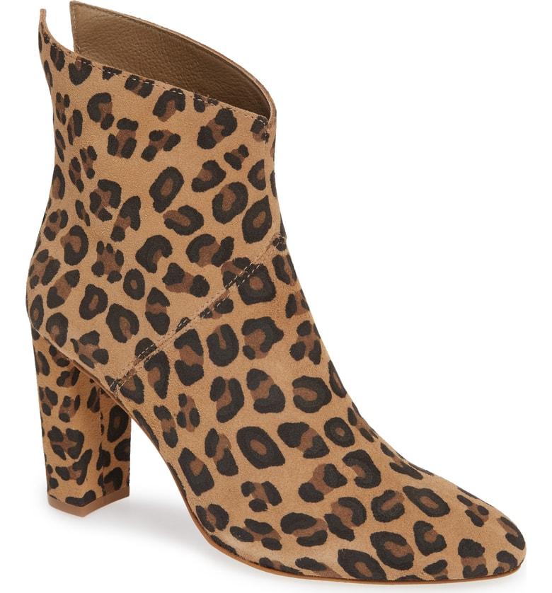 matisse tinsel bootie leopard