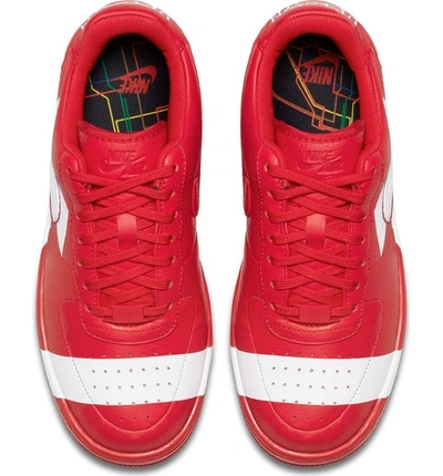 Shop Nike Air Force 1 Upstep Lx Shoe In Univ Red/ Univ Red-white