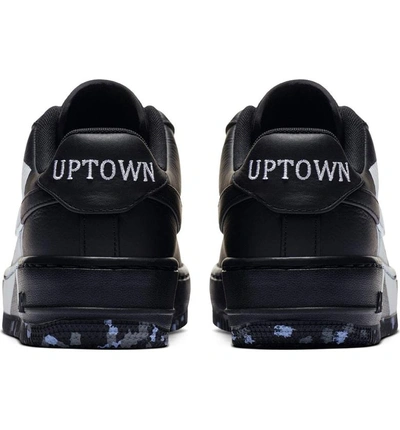 Shop Nike Air Force 1 Upstep Lx Shoe In Black/ Black-white