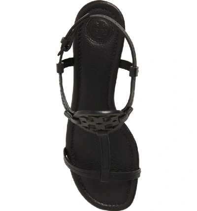 Shop Tory Burch Miller Wedge Sandal In Perfect Black