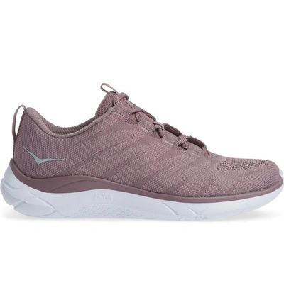 Shop Hoka One One Hupana Knit Jacquard Running Shoe In Toadstool/ Metal