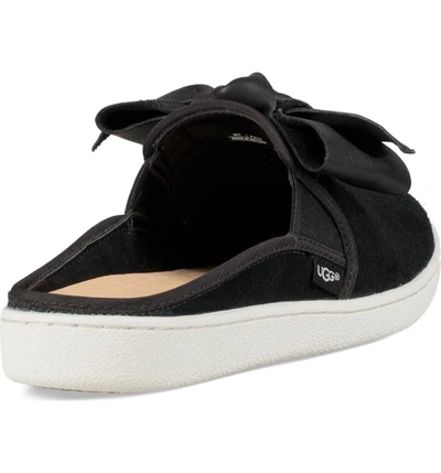 Ugg Ida Bow Slide Mule Sneakers In Black Suede | ModeSens