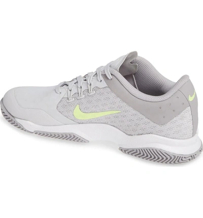 Shop Nike Court Air Zoom Ultra Tennis Shoe In Vast Grey/ Glow/ White