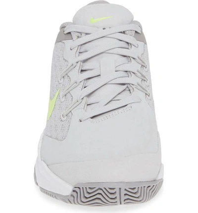 Shop Nike Court Air Zoom Ultra Tennis Shoe In Vast Grey/ Glow/ White