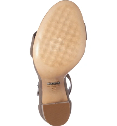 Shop Schutz Enida Sandal In Mouse Nubuck Leather