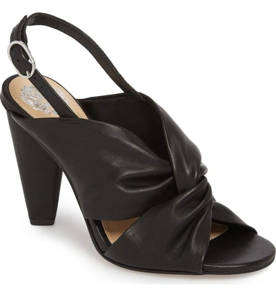 Shop Vince Camuto Kattie Slingback Sandal In Black Leather